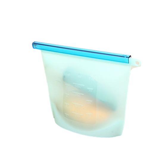 500 ml/1000 ml versiegelter Beutel, auslaufsicherer Silikon-Frischhaltebeutel, wiederverwendbare Lebensmittel-Aufbewahrungstasche für die Küche zu Hause