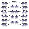 16/20 Pcs Per Set Rimless Star Shaped Sunglasses Fashion Cute Gradient Beach Holiday Shades Women Trendy Design Rave Sun Glasses