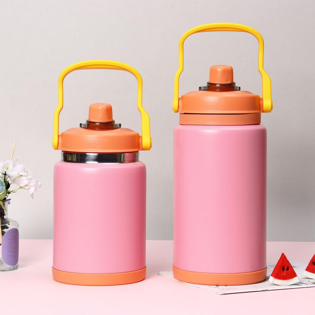 New high-value color ice bucket outdoor sports kettle stainless steel large-capacity thermos cup large-capacity ton barrel