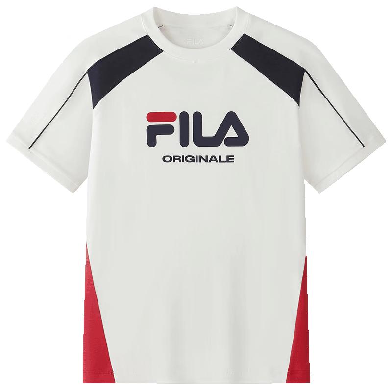 FILA Boys  2026 Autumn Knit Short Sleeve T-Shirt 150