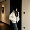 Autumn and winter temperament design sense splicing fake two pieces women's new slim and thin niche fashion sense