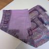 Used ETRO Paisley Pattern Silk Stole Purple