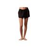 Solid Satin Mid-Rise Comfortable Casual Shorts Women Shorts Black QS7299-002