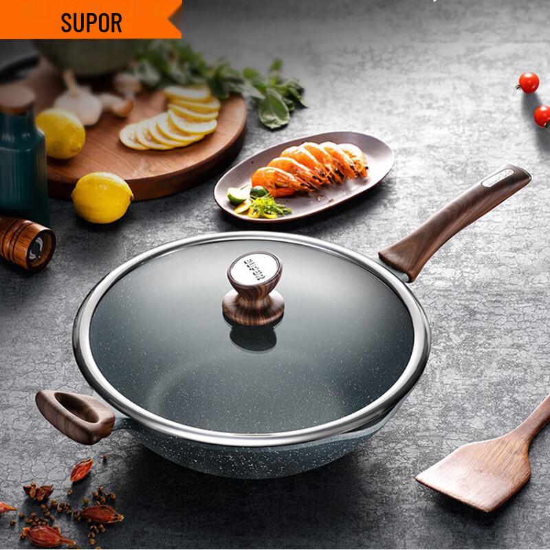 Supor Maifan Stone Non-stick Wok 30cm
