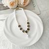 French Retro Colored Glass Pearl Clavicle Necklace