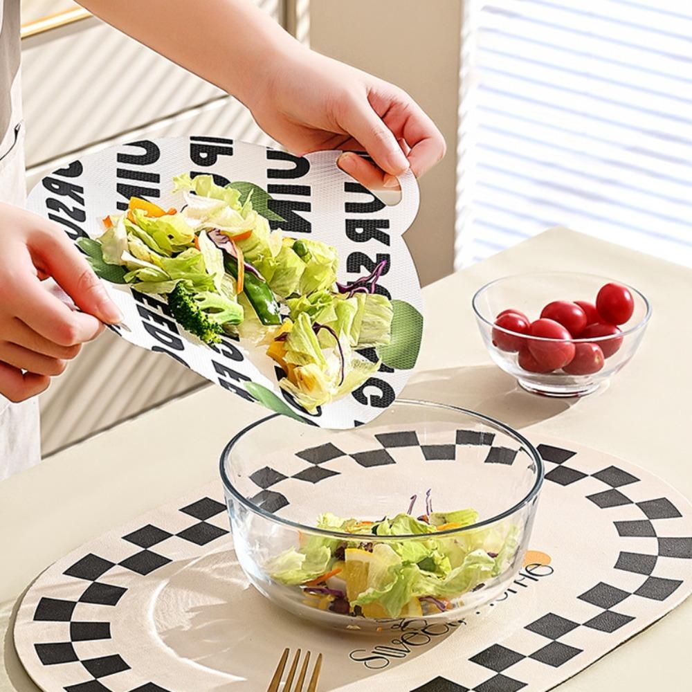 10 Pcs Round Chopping Board Non-Slip Cutting Plate Portable Disposable Cutting Board  Outdoor