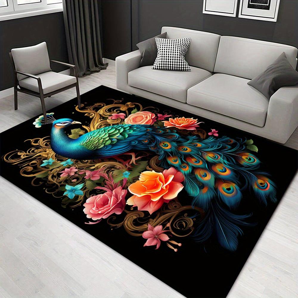 

1pc 1649016257Pattern Carpet, Area Rug For Living Room Bedroom Room Bed Chair Laundry Entryway Corridor Yard Non-slip Outdoor Camping Rug Fl 60cm by 90cm