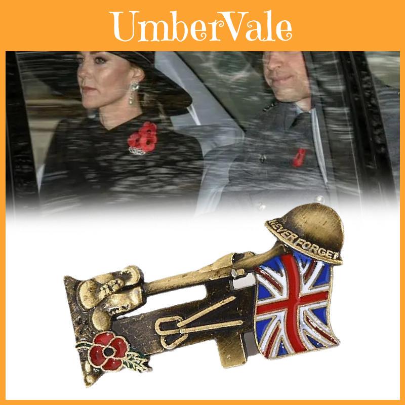 Elegant Vintage Poppy Flower Brooch Stunning Fashion Pin For Men And Women