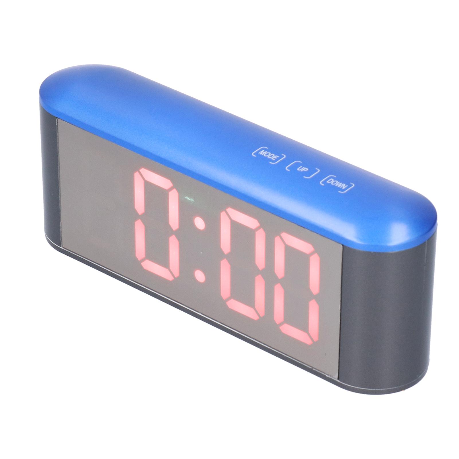 

Digital Alarm Clock Stylish Exquisite LED Large Display Electronic Household Desktop Clock красный