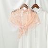 Vintage Lace Flower Hair Scarf Shawl Cute Triangle Head Scarf Bandanas for Women  Photography