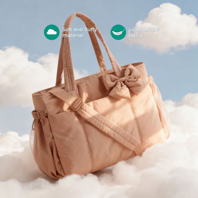 Ladies bow handbag travel bag