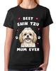 Best Shih Tzu Mum Ever Ladies T-Shirt Dog Gift Pet Lover Mother Tee