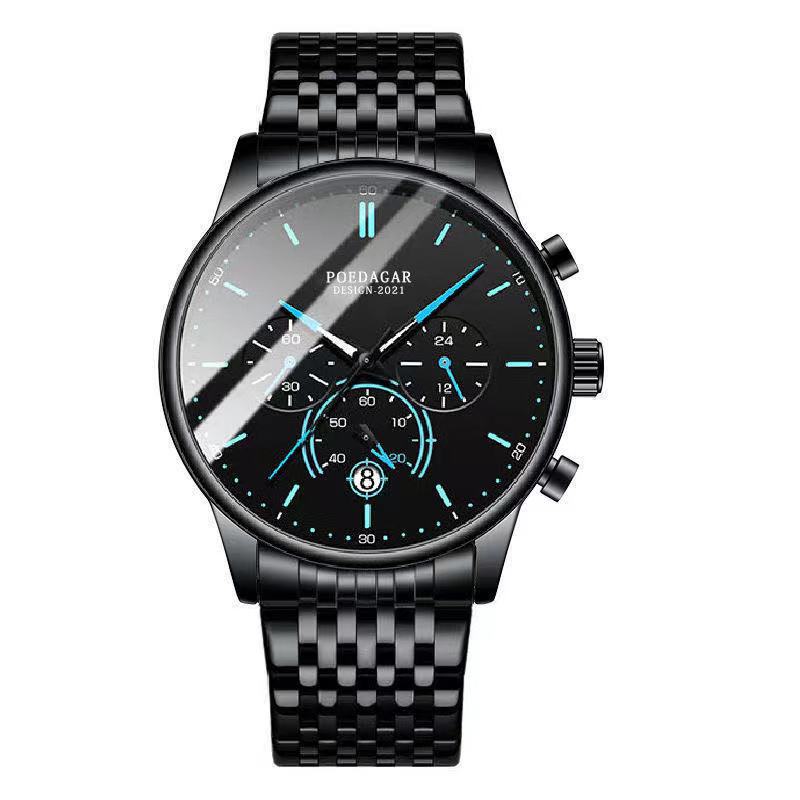 Montre Homme Multifonctionnelle Nouvelle Arrivée Marque Supérieure Style Coréen Étudiant Homme Ultra-fine À la Mode Étanche Quartz Lumineuse