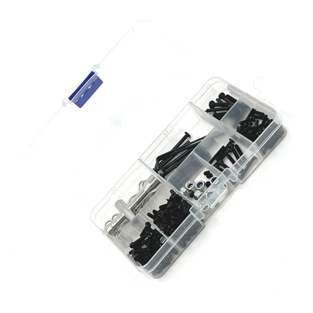 Alloy 183Pcs Screws Kits With Storage Box For Hyper Go MJX 14301 14302 14303 RC Car Hop-ups 1/14
