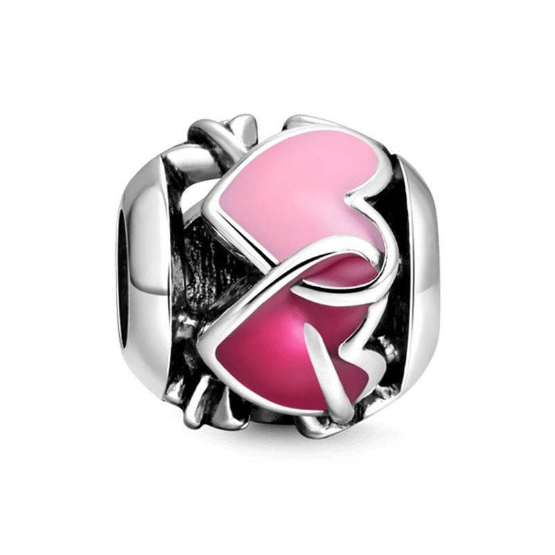 New Copper Air Balloon Charm Happy Birthday Pendant Bead Cake Pendant Fit Original European Bracelet Diy Women