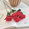 Realistic Single Rose Artificial Flower for Vase Decor