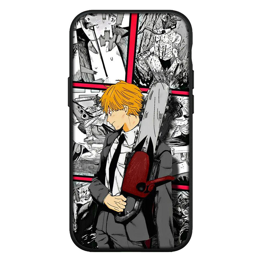 Cover for iPhone 16 15 Xiaomi Redmi Note 14 13 12 11 Pro Max 16e Samsung Galaxy S25 S24 S23 Moto OPPO Huawei Denji Makima Chainsaw Man Gir Phone Case