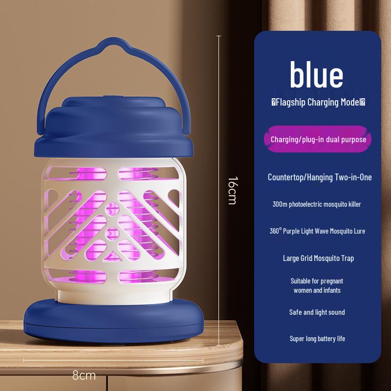 Outdoor USB Electric Mosquito Killer Lamp - Portable Shock Trap for Home & Dorms