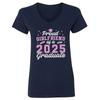 Proud Girlfriend of a 2025 Graduate - Graduation Day Ladies' V-Neck Tshirt Unisex T-Shirt