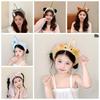 Panda Cat Fishing Plush Headband Hair Accessories Girls Cartoon Hairband Adorable Hair Hoop  Party