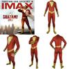 Golden Thunder Shazam Bodysuit Halloween Costume For Kids And Adults