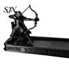 Desktop Statue for Incense Holder with Catch Tray, Archer Warrior Figurine Burner, 3D Printed Handcrafted Home Fragrance Accessory Decorative