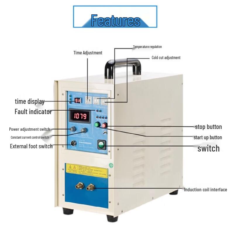 Junlun 35kW High-Frequency Induction Heating & Welding Machine CN Plug (adapter Included)