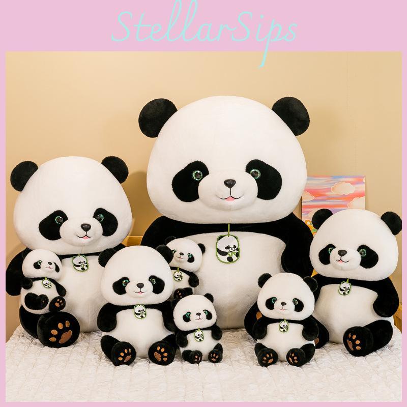 Fun Panda Plush Toy Cute Cartoon Zoo Souvenir Girl Kids Playful Keepsake Gift