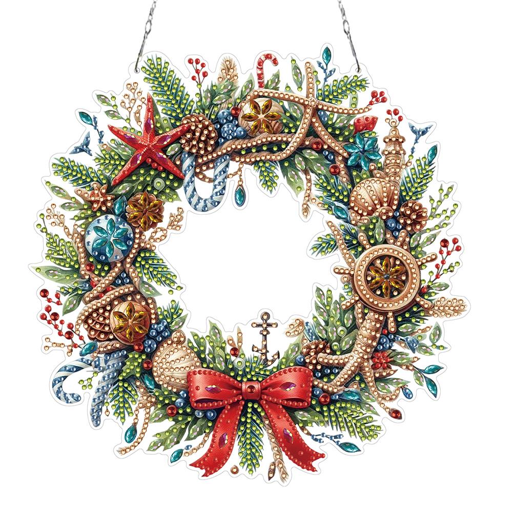 

Тема Рождества 2D/Плоские Наборы для самостоятельного изготовления Алмазная живопись Набор для алмазной живописи Подвеска Алмазное искусство Особая форма Настенное украшение для двери