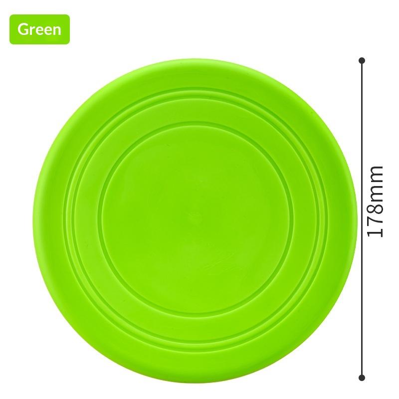 Durable Dog Flying Disc Tear Resistant Soft Rubber Pet Training Toy Perfect for Interactive Outdoor Games