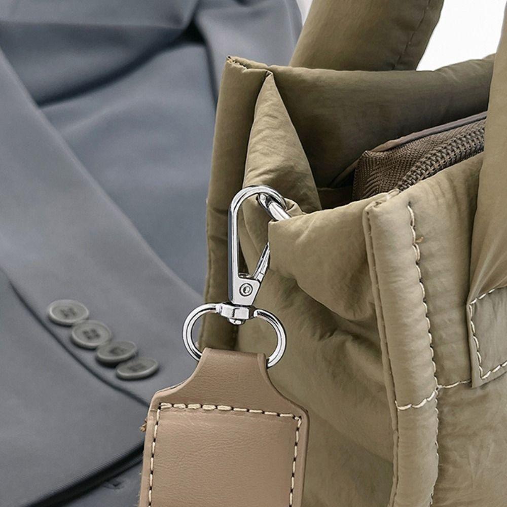 Large Capacity Down Cotton Shoulder Bag Korean Style Nylon Handbag Small Square Bag  Lady