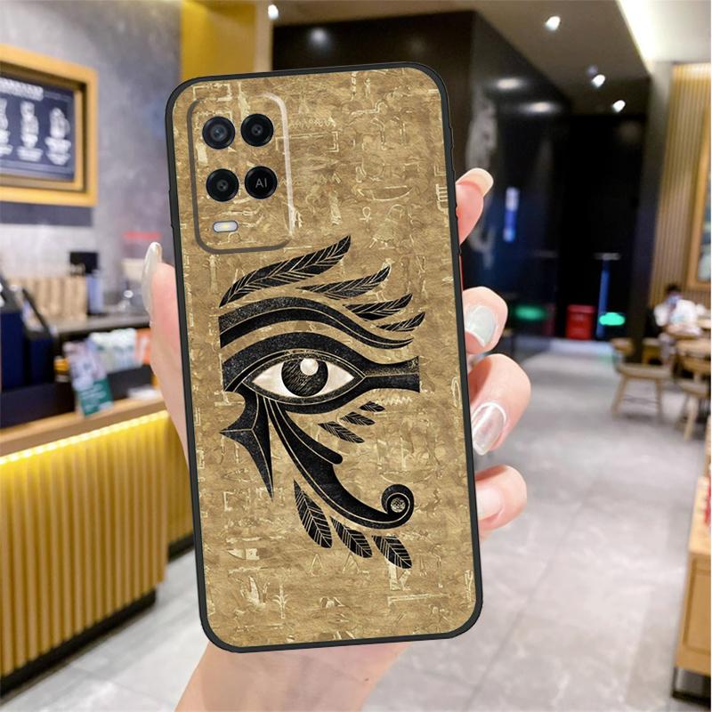 Egyptian Eye of Horus Art Case For Oppo A96 A76 A16 A17 A18 A60 A80 A40 A38 A58 A78 A98 A94 A74 A54 A15 A57 A77 A5 Pro