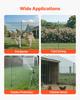 VEVOR Temporary Fence with Posts, 0.9 X 20m Plastic Mesh Fencing, Garden Safety Fences Netting with Double-Spike Stakes & Guy Ropes
