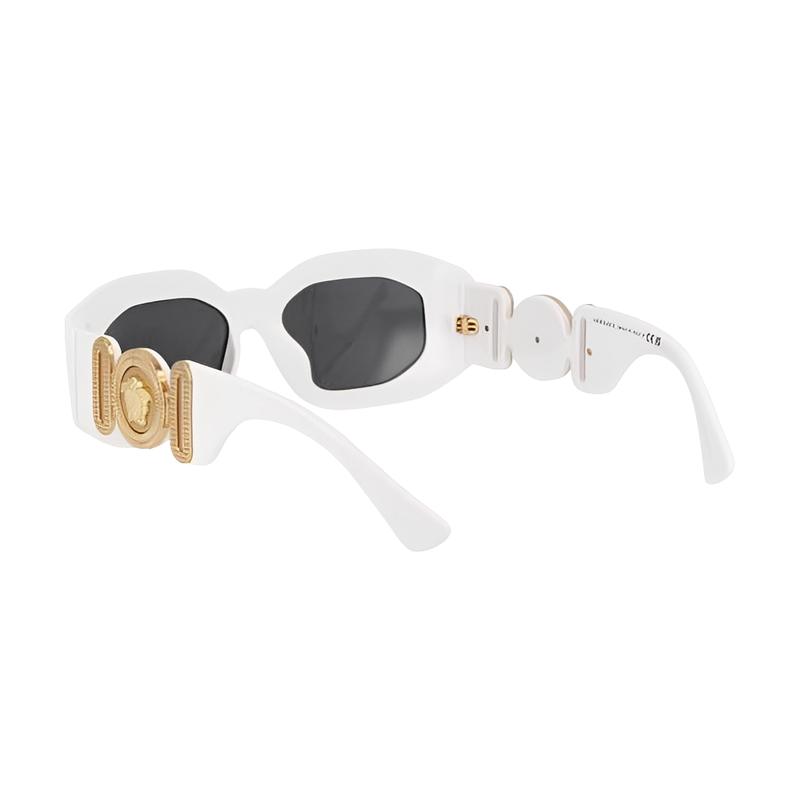 Versace Fashionable and Versatile Irregular Sunglasses Men's White 4131852 0VE4425U31487-White 53 - Glasses Case