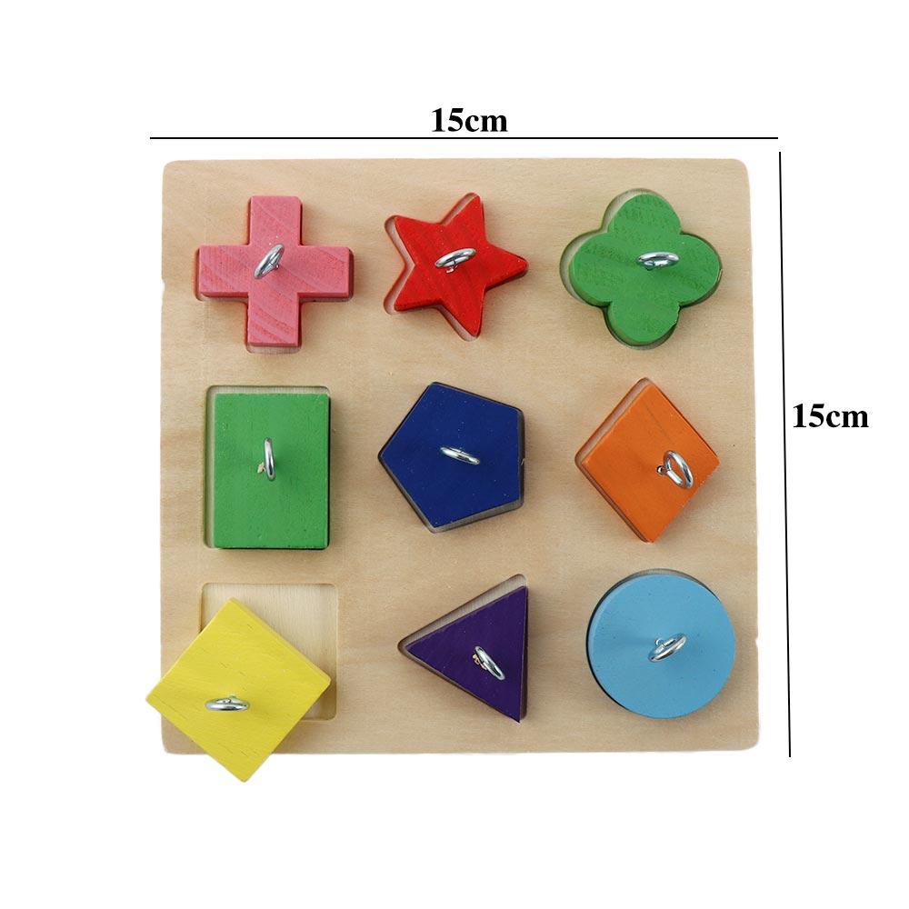 Budgies Colorful DIY IQ Training Interactive Playing Block Puzzles Parrot Bird Toys Wooden