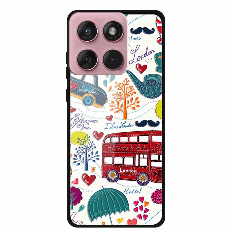 

Glass Case For Motorola Edge 60 60s 5G Case 6.67 Hard Tempered Glass Back Covers Soft Bumper For Motorola Edge 60 Fusion Fundas Moto Edge 60 5G