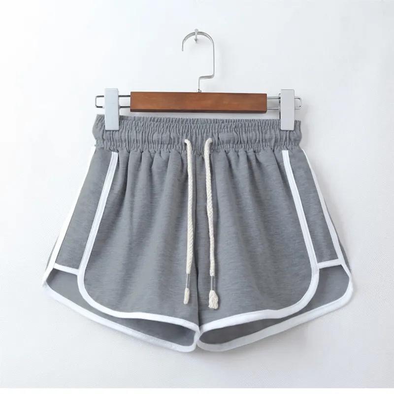

Короткие брюки Летняя мода Повседневные женские спортивные шорты Пляжные короткие брюки XXXL серый