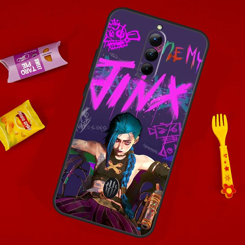 Arcane Jinx Vi Anime For ZTE Nubia Red Magic 8 Pro Plus Soft Case For Redmagic 7 Pro 7S 5G 5S 6R 6S 6 Pro Cover