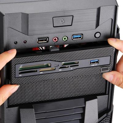 Sunshine-tipway STW 5,25" interne kaartlezer Media multifunctioneel dashboard PC Voorpaneel USB 3.0 Ondersteuning CF XD MS M2 TF