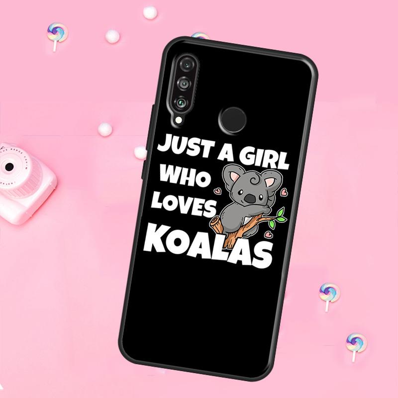 Cartoon Watercolor Animal Koala For Huawei Nova 12s 12i 8i 11i 9 10 SE Y60 Y70 Y90 Y72 Y73 Y61 Y91 P60 Pro P30 P40 Lite Case