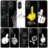 Middle Finger Soft Cover for Xiaomi Poco F7 Ultra X7 X6 X5 Pro M7 Phone Case Redmi 15 15C 13 13C 12 12C 10 10C Print Shell Poco