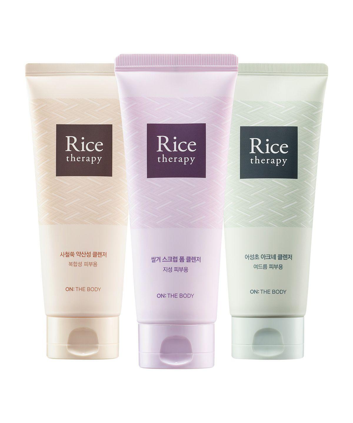 Rice Therapy Foam Cleansing 150g x 3 packs (Select 1: Rice Bran / Houttuynia Cordata / Artemisia annua) rice bran