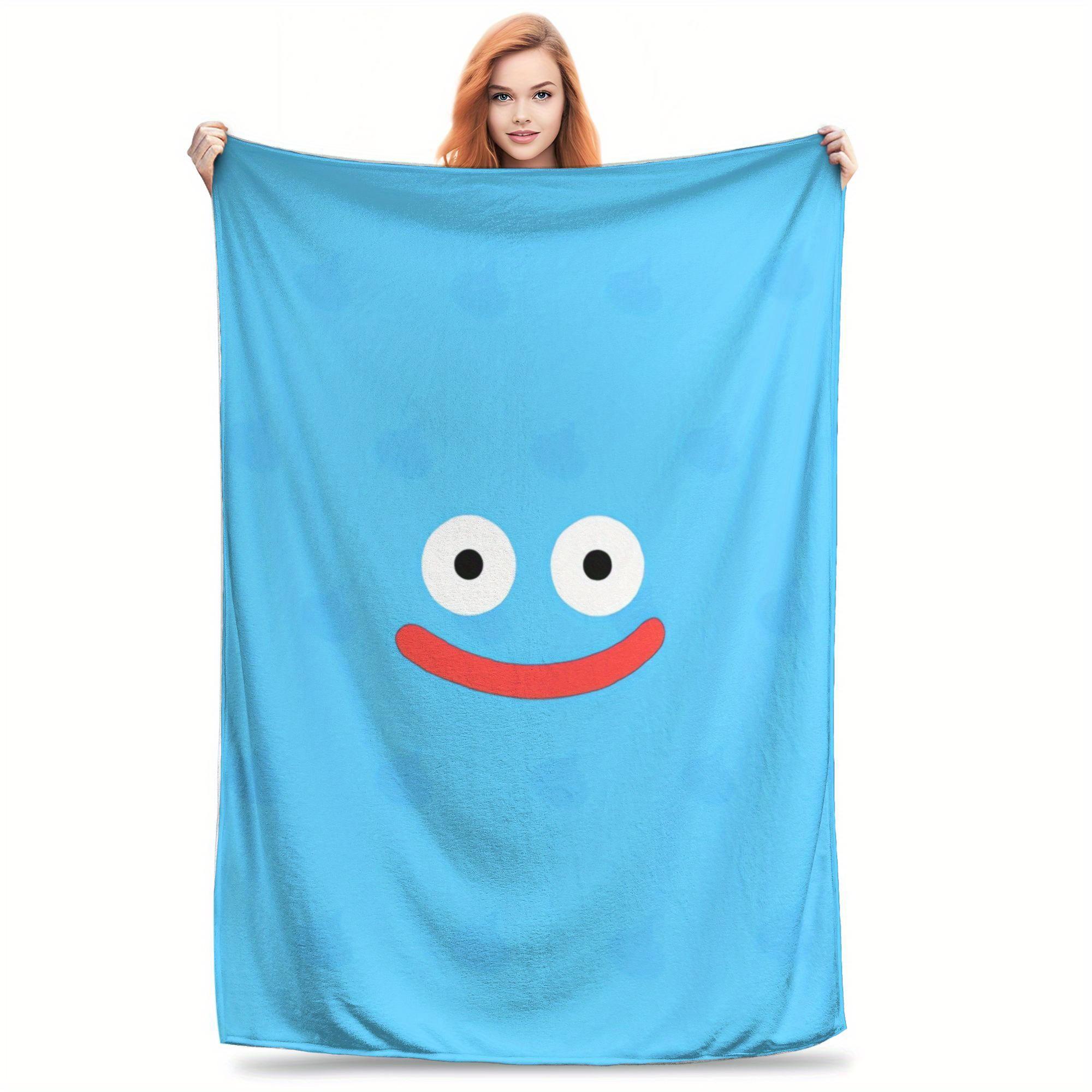 

Dragon Quest Slime Blanket Single Sided 2DPrint Flannel Soft Fluffy Warm Blanket Bedroom Living Room Sofa Playful Accessory Gift 100X150CM