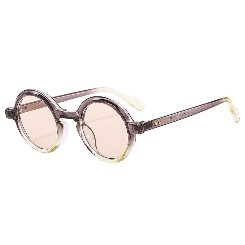 Fashion Round Sunglasses Women Gradient Frame Shades Retro Trending Men Sun Glasses Uv400 Female Oculus