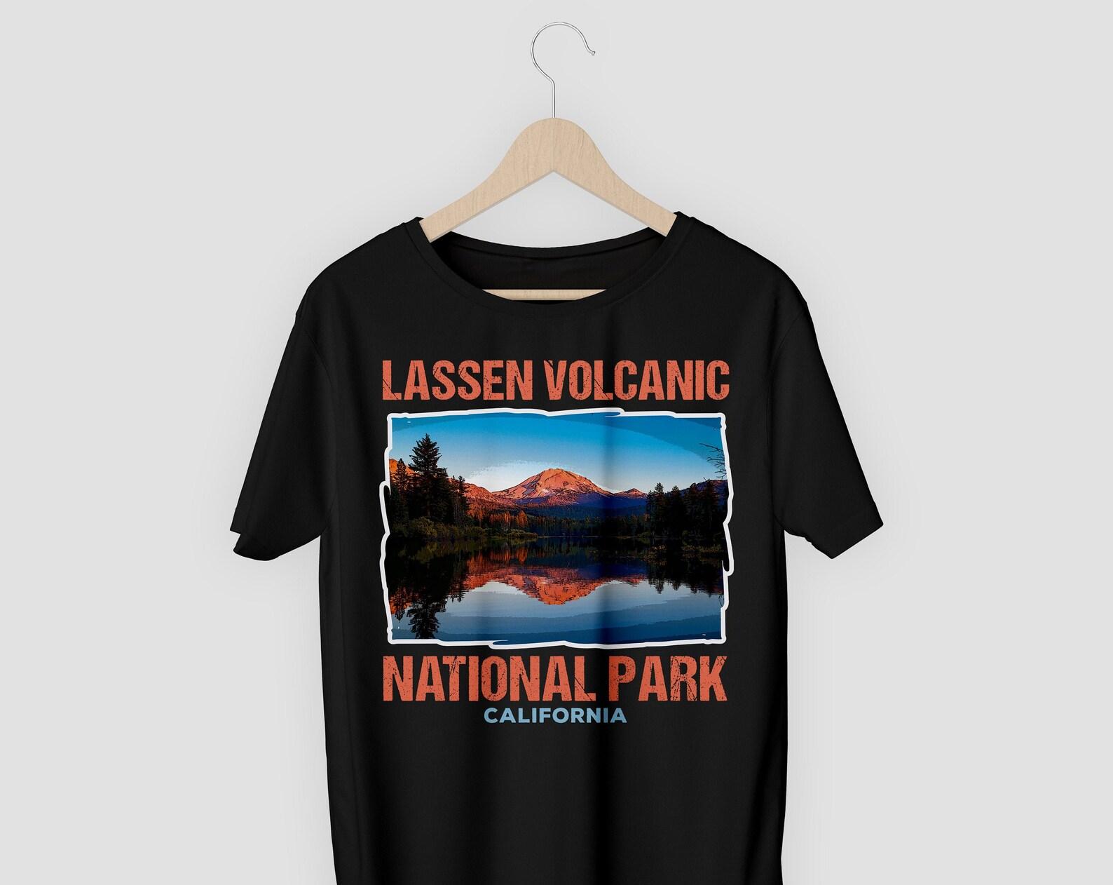 Lassen Volcanic National Park US Vintage T-Shirt, USA California Bumpass Hell Parks Lover Gifts, Adventure Outdoors, Camping Hiking Travel, 160