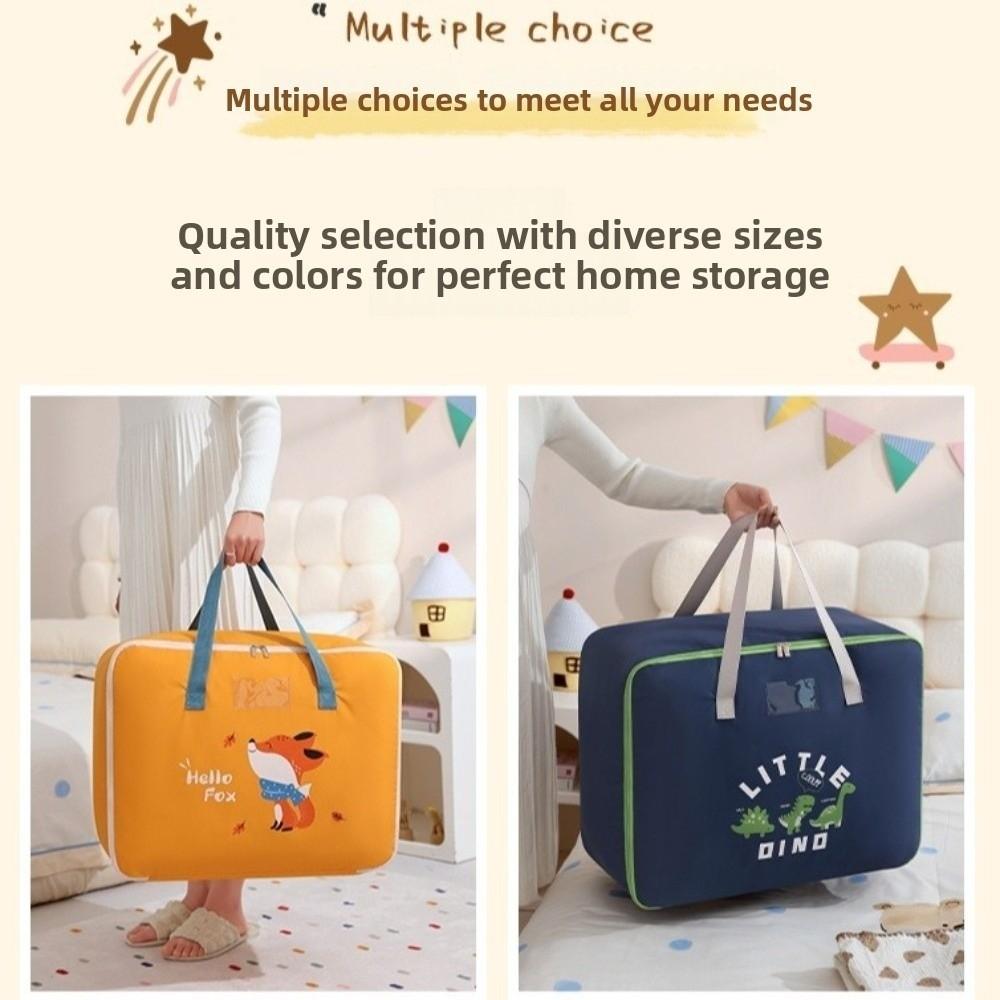 Large Capacity Children Clothes Storage Bag Dustproof Zipper Duffel Bag  Cabinet Wardrobe