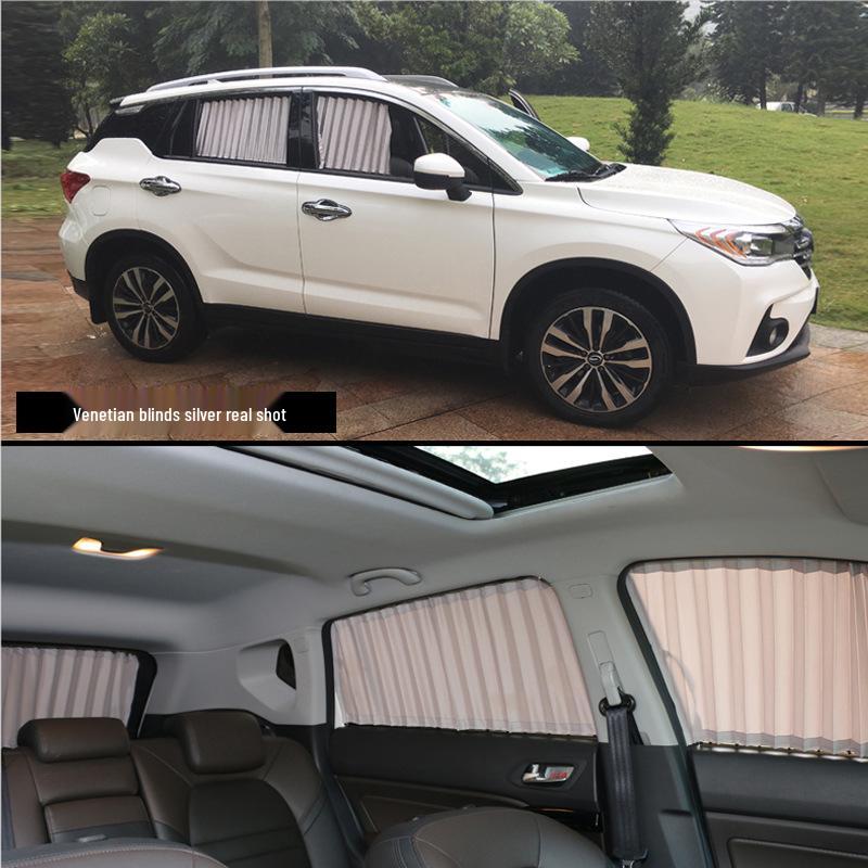 

Volkswagen Tiguan Tiguan L Висувні сонцезахисні шторки на бокові вікна: Затемнення, Теплоізоляція, Приватність, Направляючі рейки вгору/вниз.