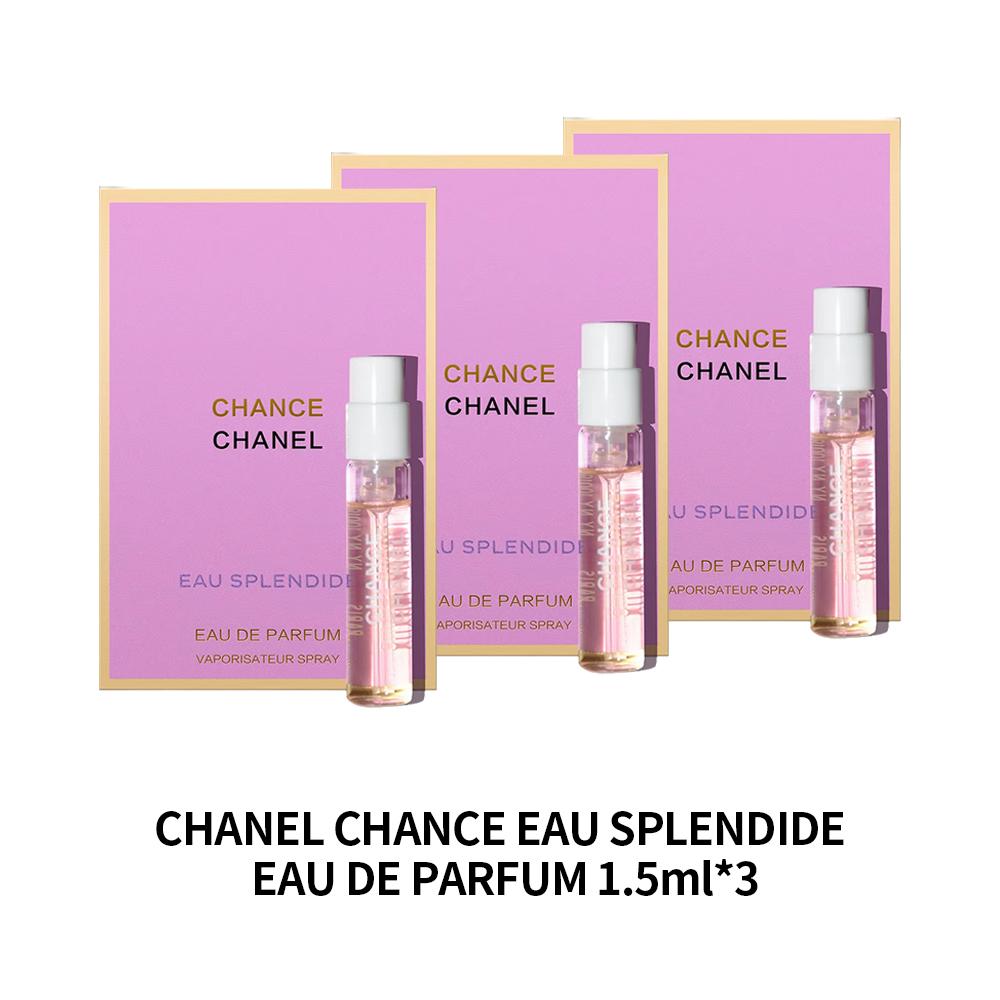 Chanel Chance Eau Splendide EDP 1,5 мл x 3, Мини-флакон духов для женщин, Свежий цветочный аромат, Портативный дорожный размер