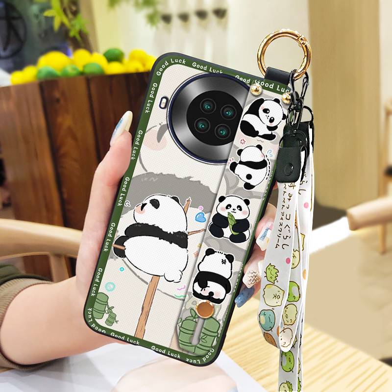Dirt-resistant Cartoon Phone Case For Cubot Note20 Phone Holder Wristband Waterproof Panda Soft case Anti-dust Cute Ring