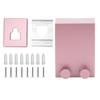 Indoor Outdoor Stainless Steel Retractable Clothesline Laundry Drying Rope for Home Use9021P Pink
